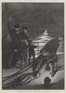 Vertrek van Koloniale Bezoekers, de Laatste Blik op Oud Engeland door Alfred Edward Emslie